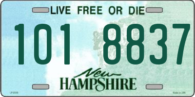 NH license plate 1018837