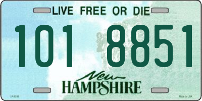 NH license plate 1018851