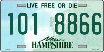NH license plate 1018866