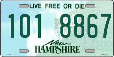 NH license plate 1018867