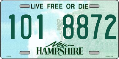 NH license plate 1018872