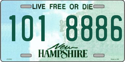 NH license plate 1018886
