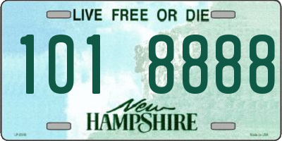 NH license plate 1018888