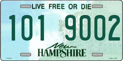 NH license plate 1019002