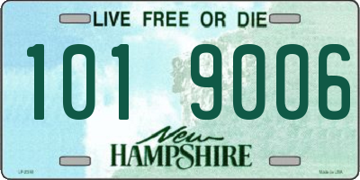 NH license plate 1019006
