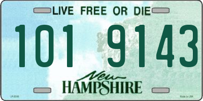 NH license plate 1019143