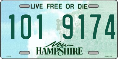NH license plate 1019174