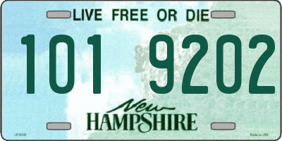 NH license plate 1019202