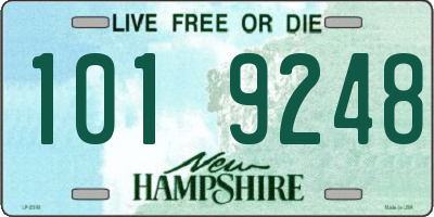 NH license plate 1019248