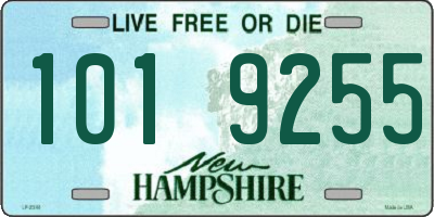 NH license plate 1019255