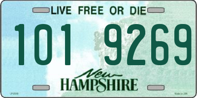 NH license plate 1019269
