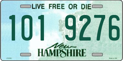 NH license plate 1019276