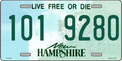 NH license plate 1019280