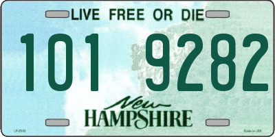 NH license plate 1019282