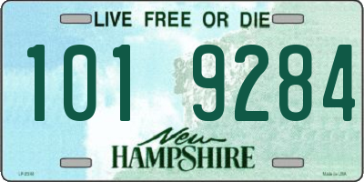 NH license plate 1019284