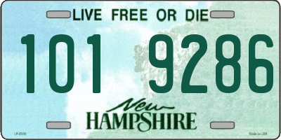 NH license plate 1019286