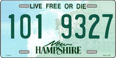 NH license plate 1019327