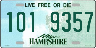NH license plate 1019357