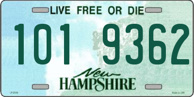 NH license plate 1019362