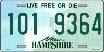 NH license plate 1019364
