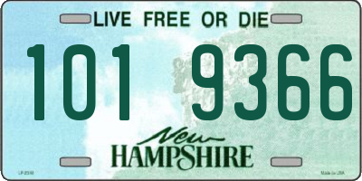 NH license plate 1019366