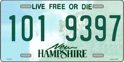 NH license plate 1019397