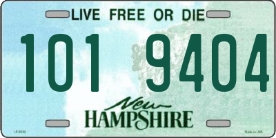 NH license plate 1019404