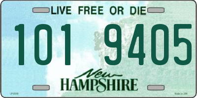 NH license plate 1019405