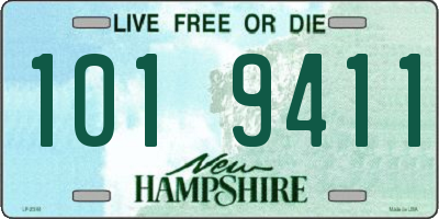 NH license plate 1019411