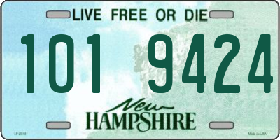 NH license plate 1019424