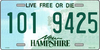 NH license plate 1019425