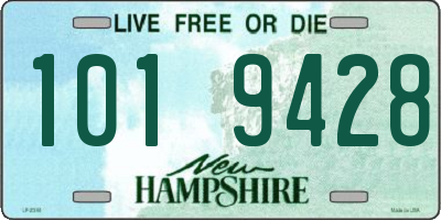 NH license plate 1019428