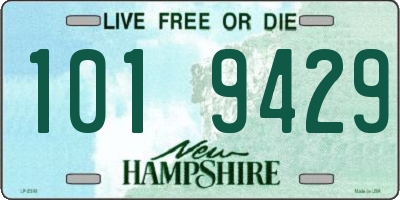 NH license plate 1019429