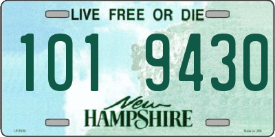 NH license plate 1019430