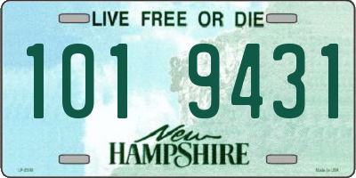 NH license plate 1019431
