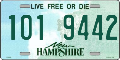 NH license plate 1019442