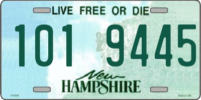 NH license plate 1019445