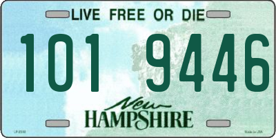 NH license plate 1019446