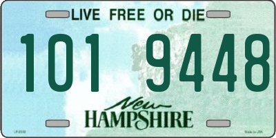 NH license plate 1019448