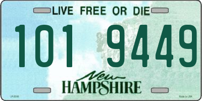 NH license plate 1019449