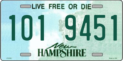 NH license plate 1019451