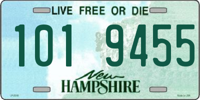 NH license plate 1019455