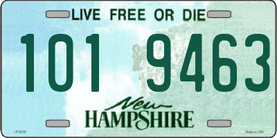 NH license plate 1019463