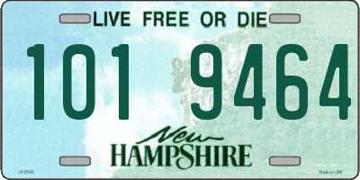 NH license plate 1019464