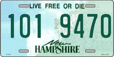 NH license plate 1019470