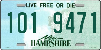 NH license plate 1019471
