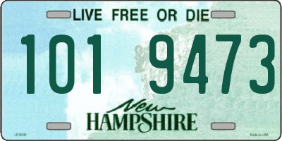NH license plate 1019473