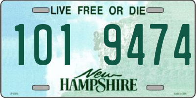 NH license plate 1019474