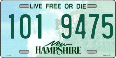 NH license plate 1019475
