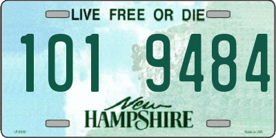 NH license plate 1019484